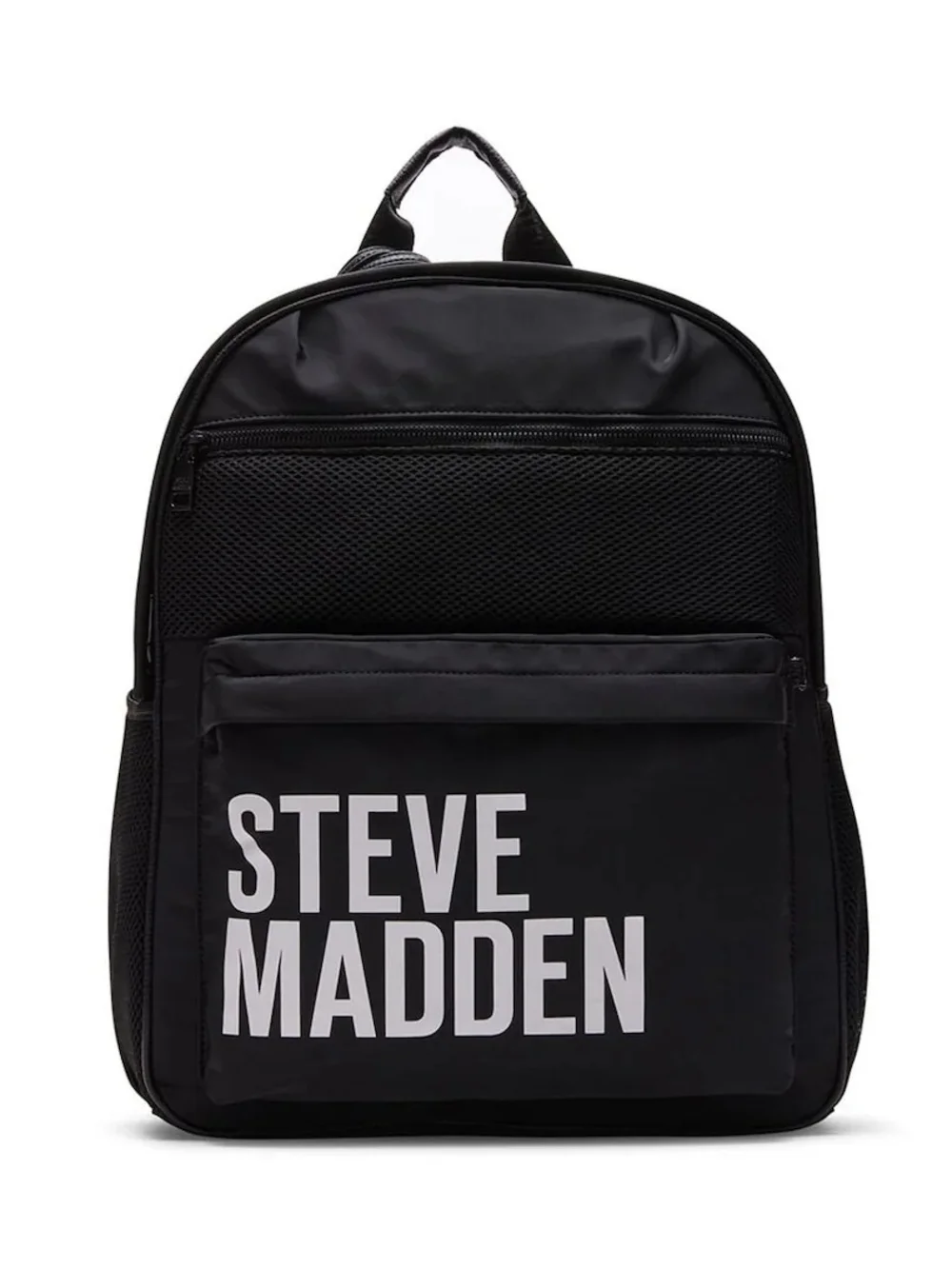 Steve Madden Black Backpack with Bold Front Logo
